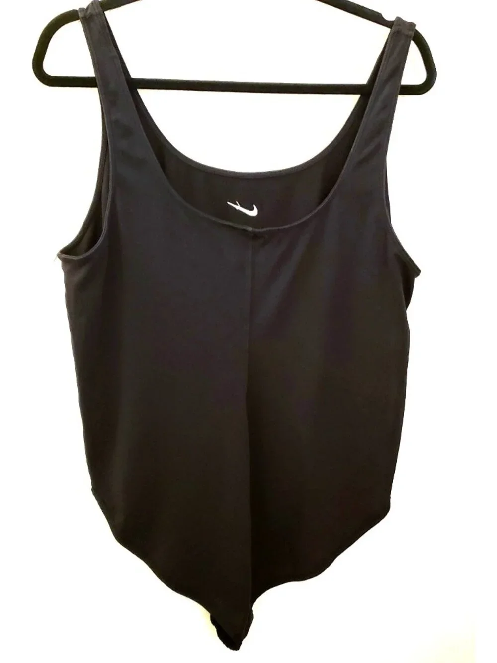 Nike Tank Style Cotton Blend Black Bodysuit Size 2X EUC